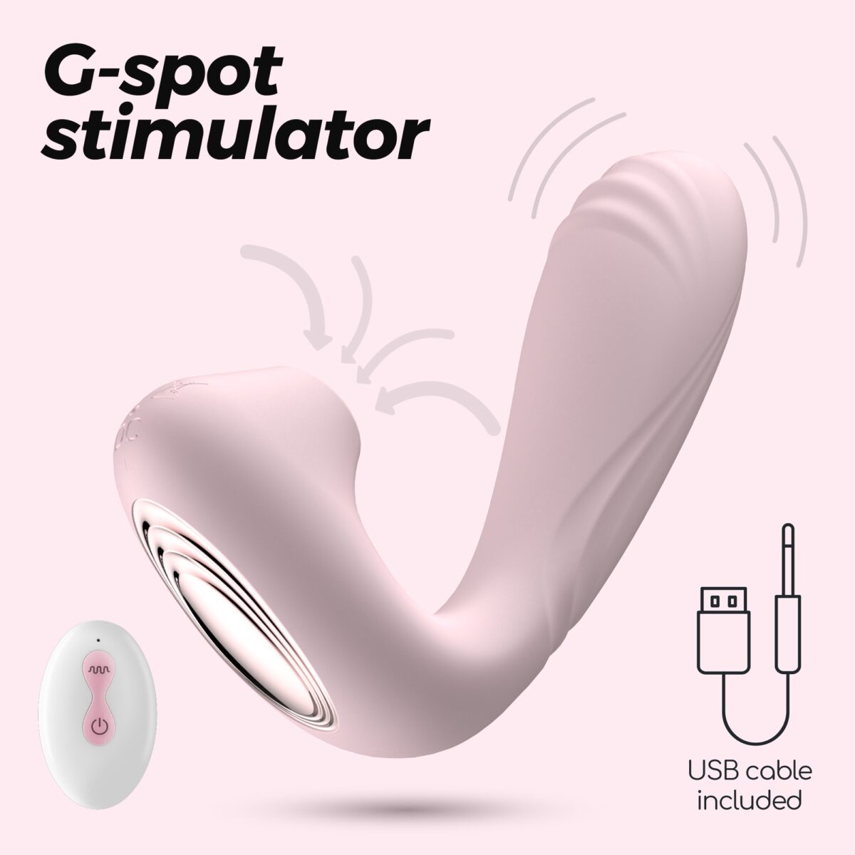 CRUSHIOUS POOKIE   REMOTE CONTROLLED STIMULATOR PINK