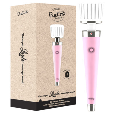 LAYLA RETRO RECHARGEABLE MASSAGER PINK