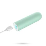 QUACKERS USB RECHARGEABLE VIBRATING BULLET MINT GREEN CRUSHIOUS