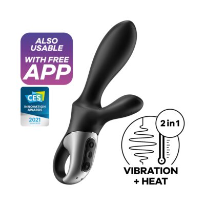 SATISFYER HEAT CLIMAX   VIBRATOR WITH APP BLACK