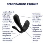 SATISFYER TOP SECRET   ANAL AND G-SPOT STIMULATOR WITH APP BLACK