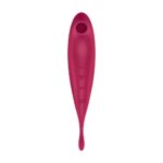 SATISFYER TWIRLING PRO VIBRATOR WITH CONNECT APP DARK RED