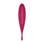 SATISFYER TWIRLING PRO VIBRATOR WITH CONNECT APP DARK RED