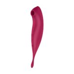 SATISFYER TWIRLING PRO VIBRATOR WITH CONNECT APP DARK RED